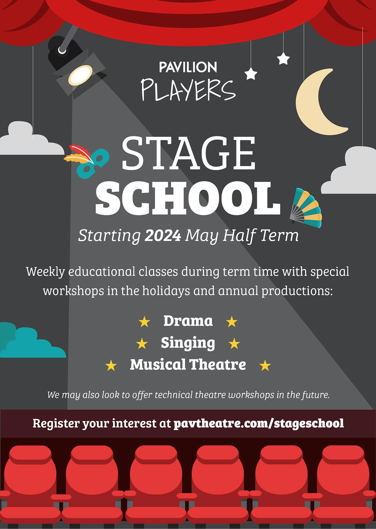 Poster for the Pavilion Players Stage School