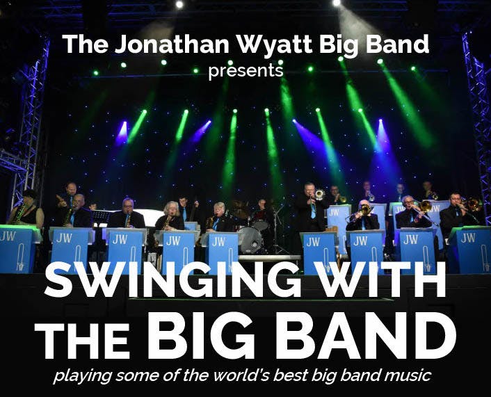 Poster for the Swinging With The Big Band performance at the Gorleston Pavilion Theatre