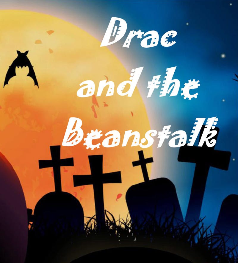 Poster for the  Drac And The Beanstalk performance at the Gorleston Pavilion Theatre
