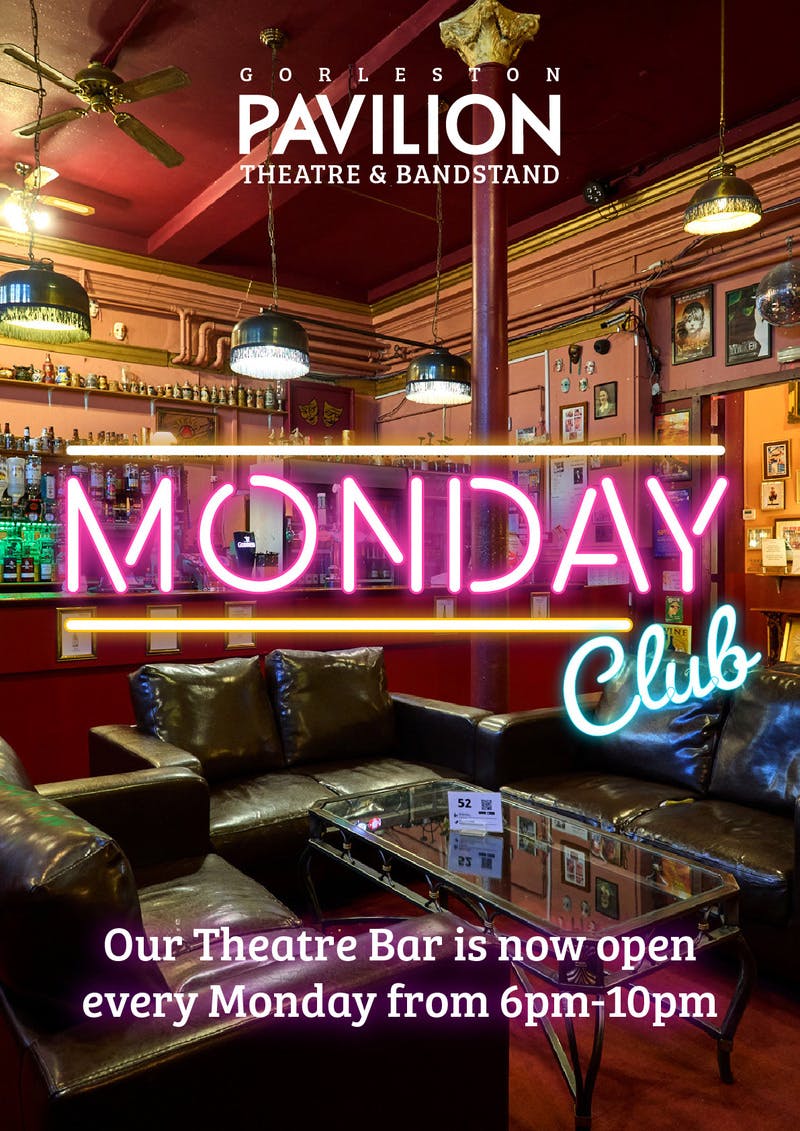 Poster for the Monday Club performance at the Gorleston Pavilion Theatre