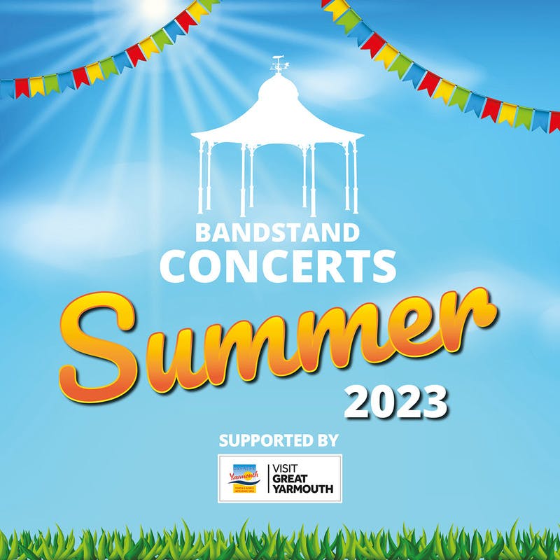 Poster for the Summer Bandstand Concerts performance at the Gorleston Pavilion Theatre