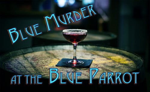 Poster for the Blue Murder At The Blue Parrot performance at the Gorleston Pavilion Theatre