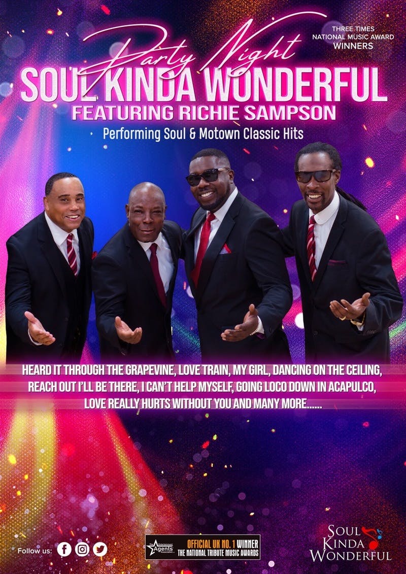 Poster for the Soul Kinda Wonderful performance at the Gorleston Pavilion Theatre